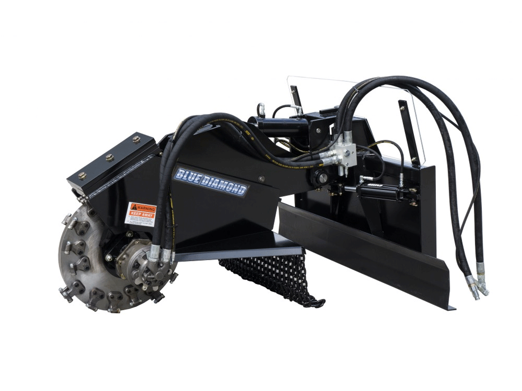 BLUE DIAMOND | Swing Arm Stump Grinder for Skid Steer