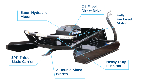 Blue Diamond Heavy Duty Open Front Brush Cutter