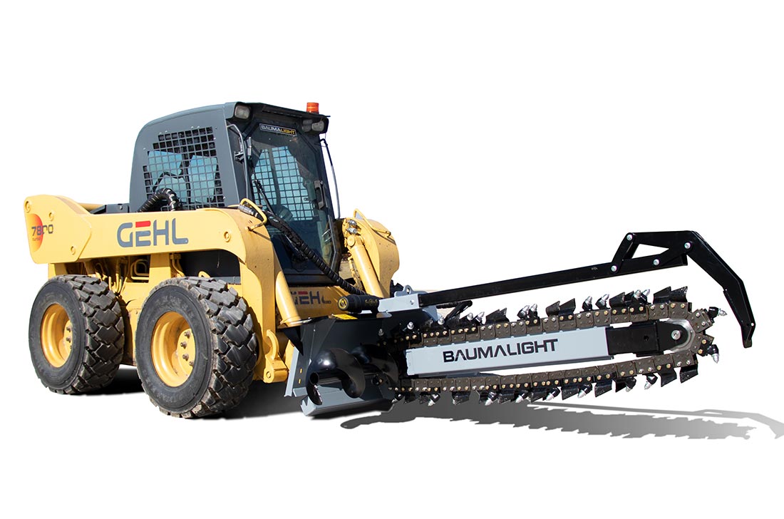 Baumalight | TN760 Trencher For Skid Steer - Hi Flow