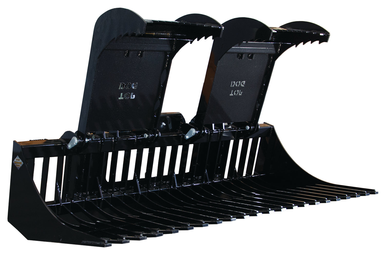 Top Dog Attachments | 72" Utility Grapple Bucket