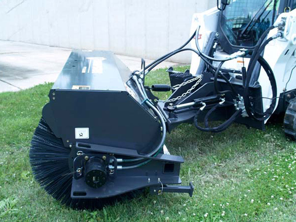 Paladin | Sweepster QCSS Manual Angle Broom 220 Series, Poly-Wire Brush for Skid Steer
