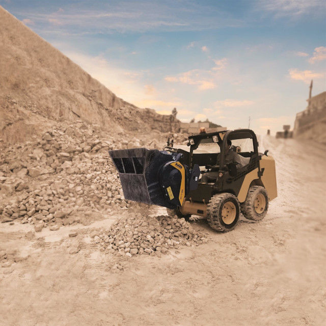 MB Crushers Bucket Crusher | Model MB-L120 S2 | Mouth Opening Width 29" | Oil Flow Range 25 GPM | For Skid Steers, Excavators, Loaders, Backhoe Loaders