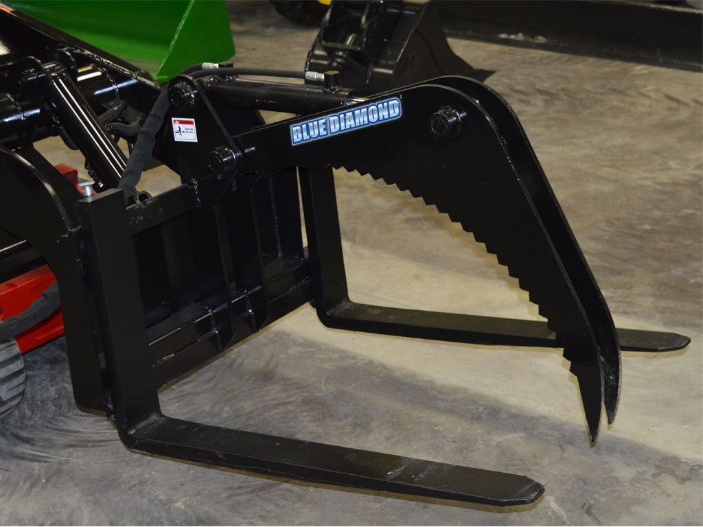 BLUE DIAMOND | Grapple Fork For Mini Skid Steer