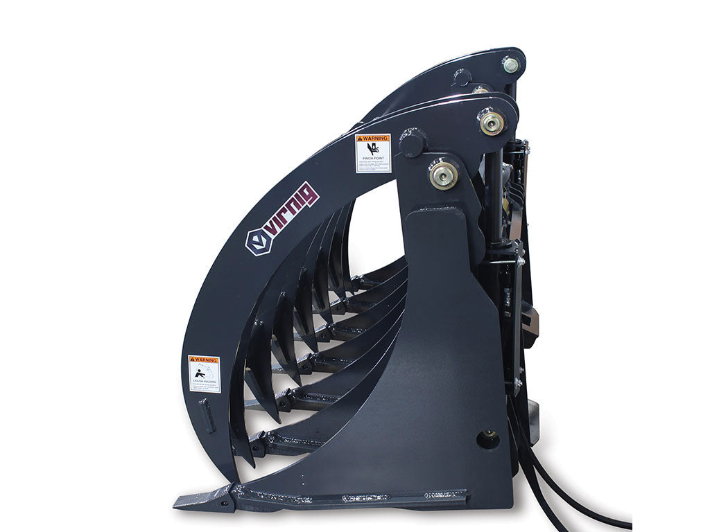 Virnig V60 Root Rake Grapple for Skid Steer Loader