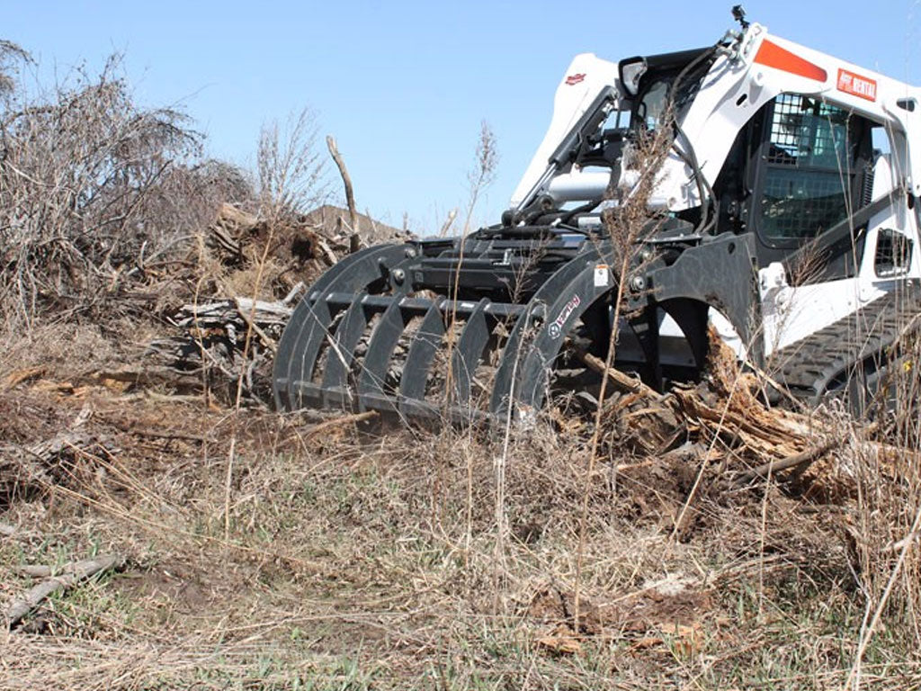 Virnig V60 Root Rake Grapple for Skid Steer Loader
