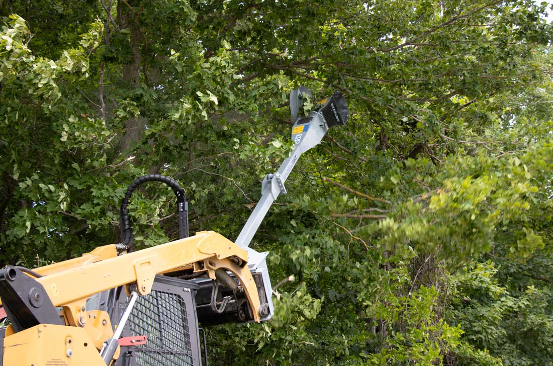 Baumalight HSM513 Tree Saw with Extended Boom for Skidsteers