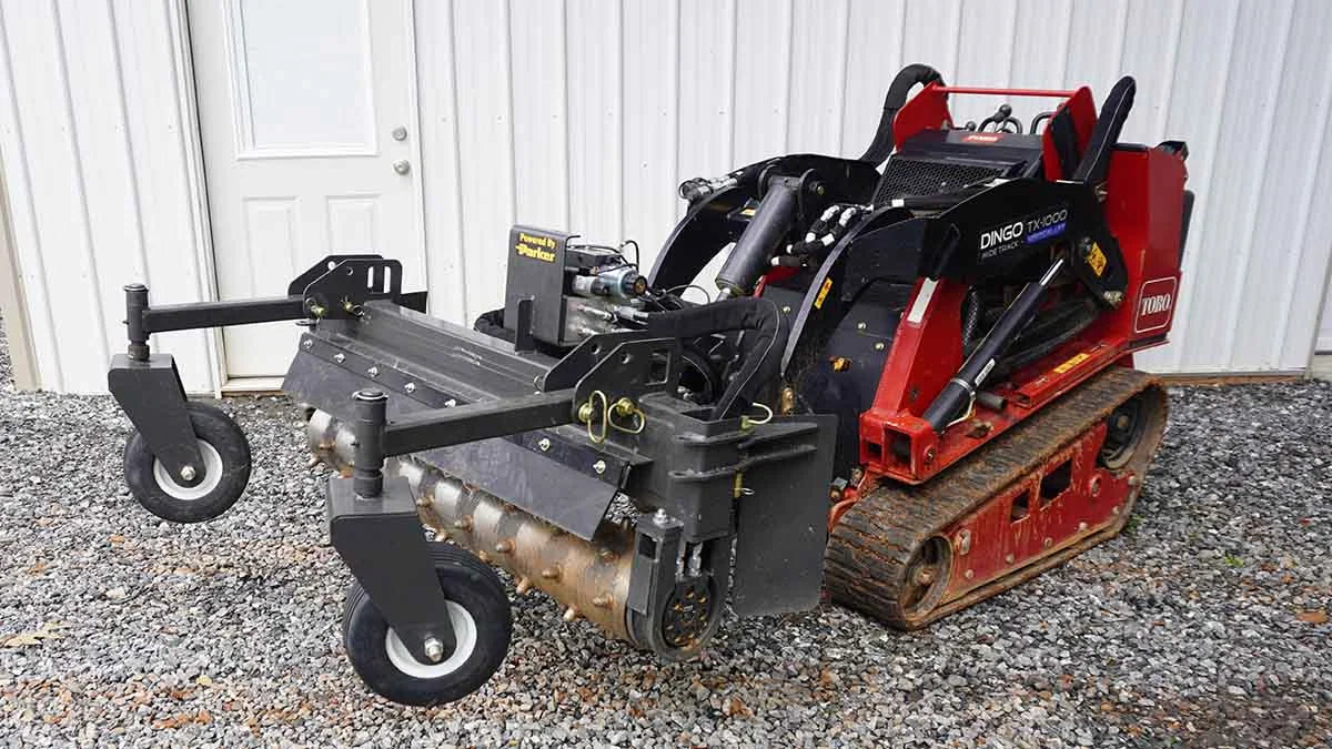 CID Multi-Purpose Power Rake for Mini Skid Steers