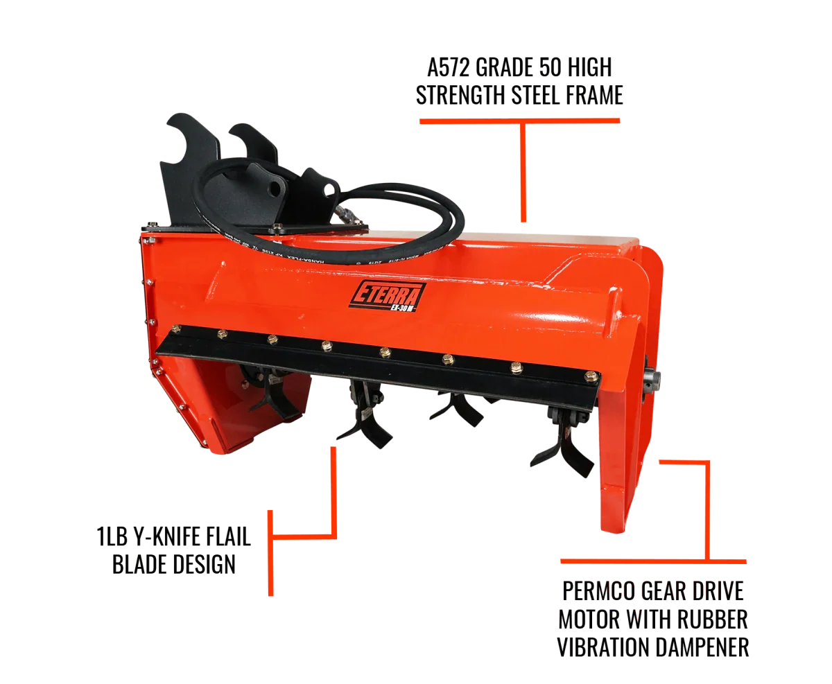 Eterra EX-30M Micro Flail Mower for Excavator