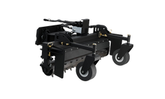 CID Multi-Purpose Power Rake for Mini Skid Steers | Black agricultural tiller on a white background