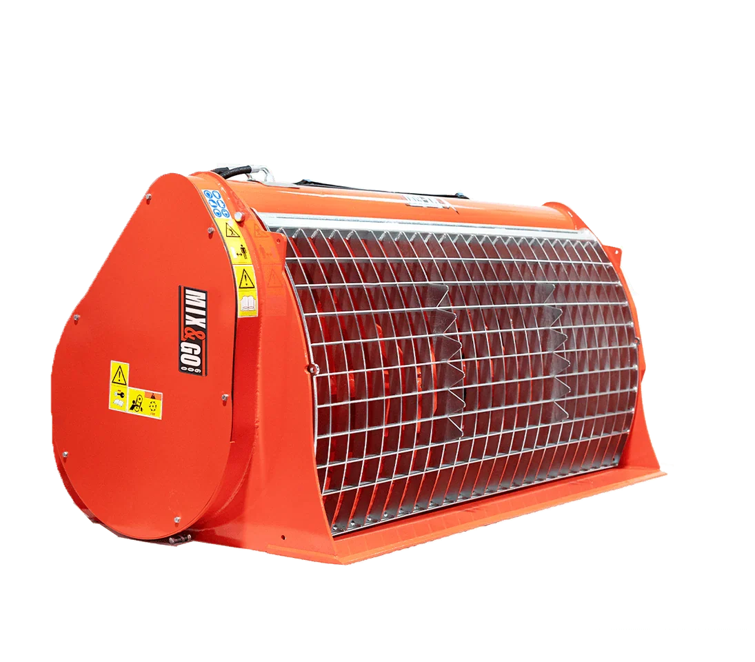 Eterra Hurricane BMX-600 Concrete Mixer for Skid Steer