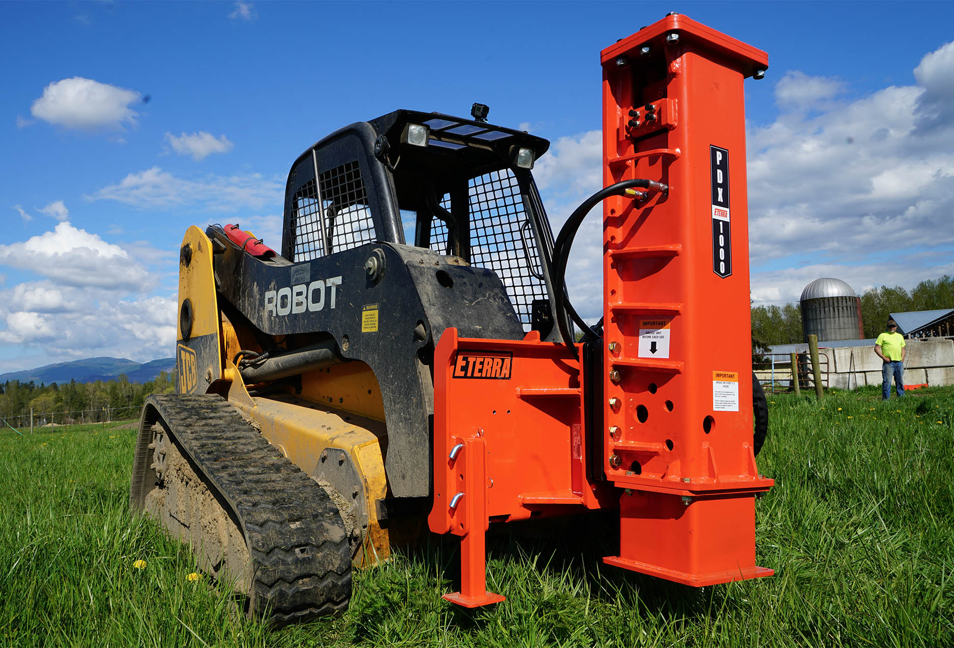 Eterra PDX-1000 Post Driver for Skid Steer
