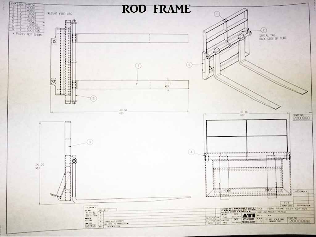 Paladin / Bradco Pallet Forks for Mini Loader Skid Steer