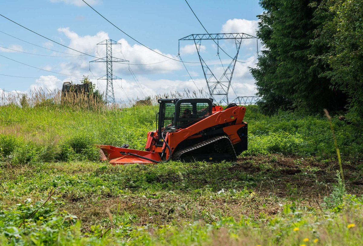 Typhoon 74” Skid Steer Clearing Mower Attachment