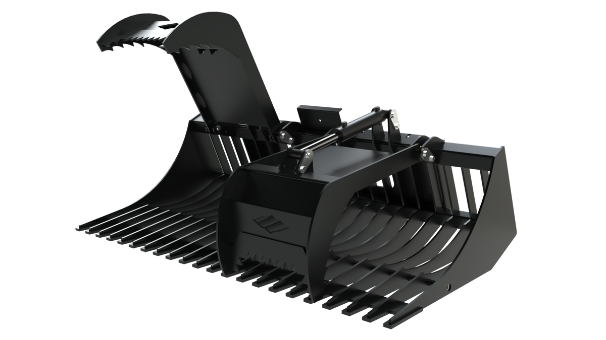 Top Dog Attachments | 72" Utility Grapple Bucket