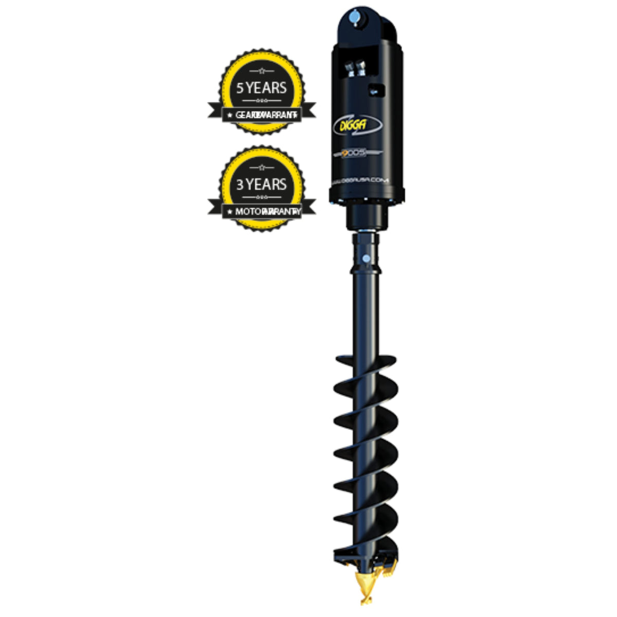 Digga 9DDS High Flow Auger Drive for Excavators with 2.5′′ Hex Shaft
