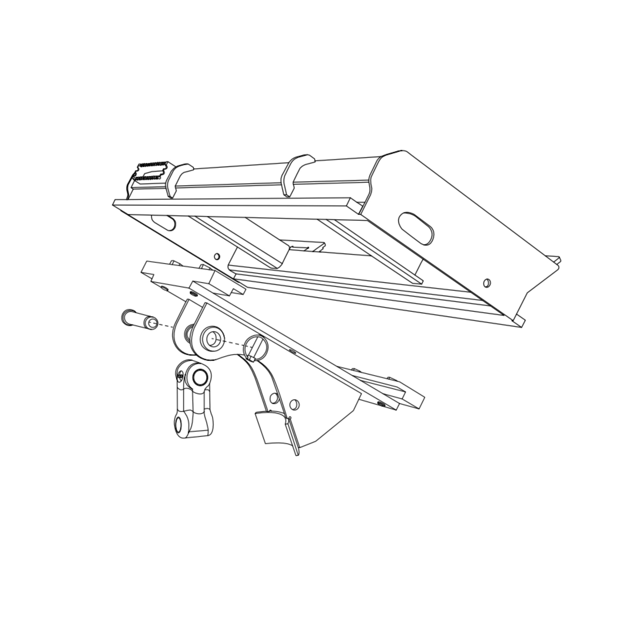 Digga Skid Steer Slide Shift Cradle for Auger Mounting Bracket