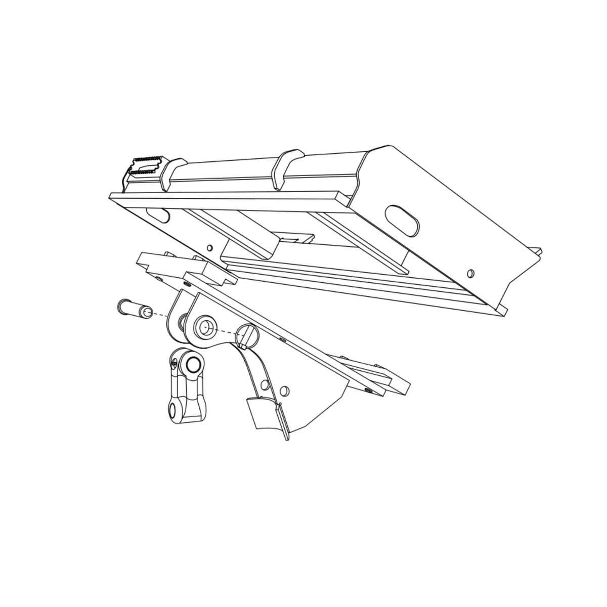 Digga Skid Steer Slide Shift Cradle for Auger Mounting Bracket