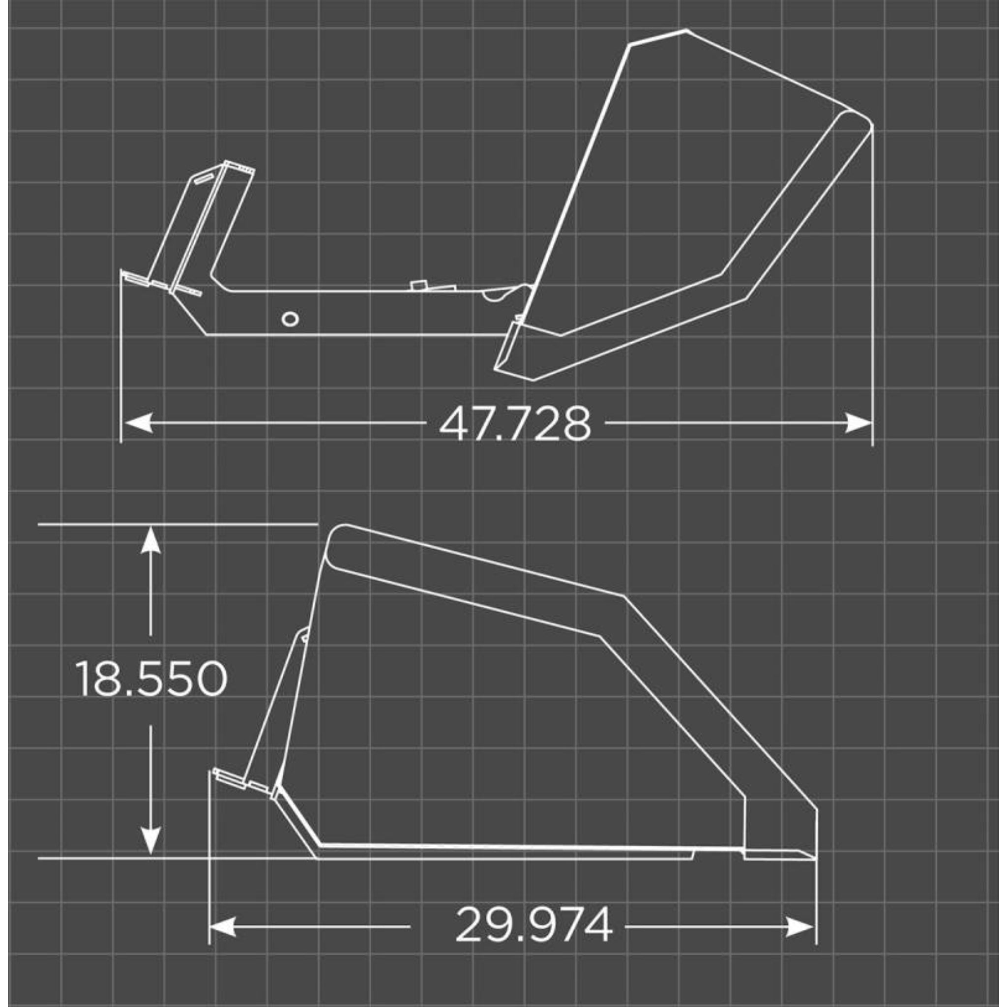 Loflin Fabrication | Mini Skid Steer Front Dump Bucket