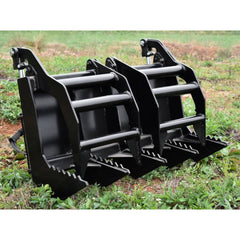 Loflin Fabrication | Mini Skid Steer Vertical Root Grapple