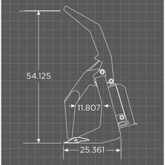 Loflin Fabrication Vertical Skid Steer Root Grapple