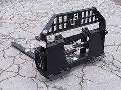 BLUE DIAMOND | Hydraulic Adjusting Pallet Forks for Skid Steer